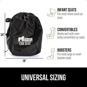 gorilla grip car seat travel bag